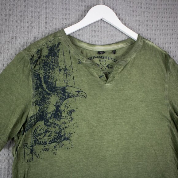 Buffalo David Bitton Eagle Y2K Grunge Tee Mens Large - Picture 3 of 8